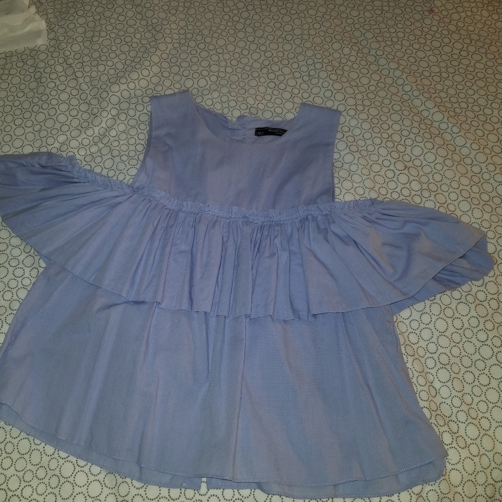 Zara Cold Shoulder Summer Top